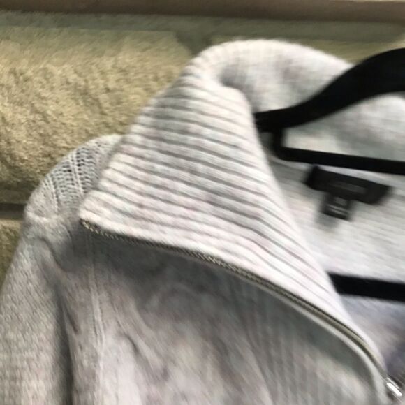 JCREW Cable-knit half-zip sweater Supersoft yarn Cream Wool Alpaca Small BD032 - Picture 6 of 14